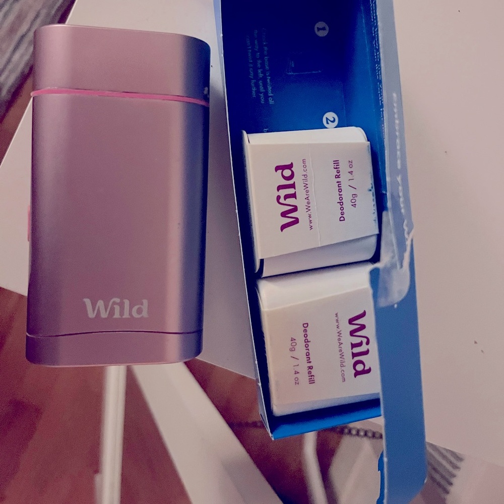 Wild deodorant and two refills